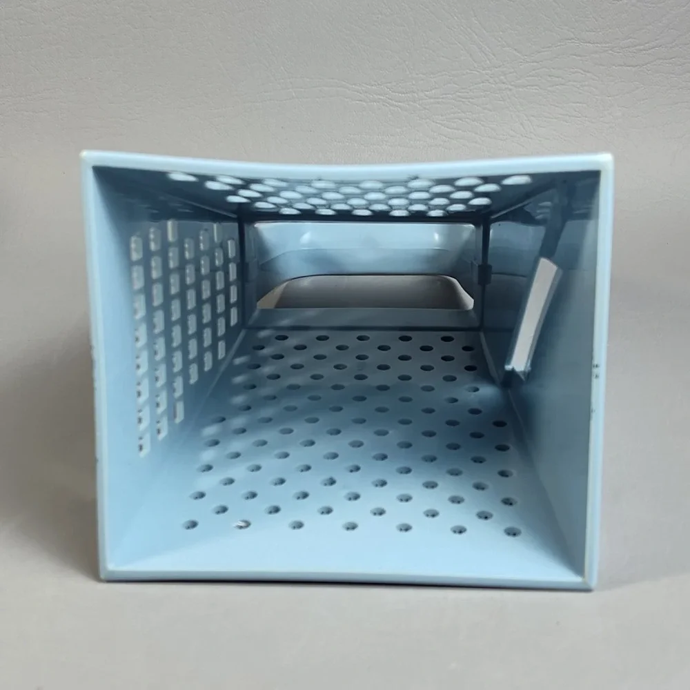 Vtg 1972 Hutzler Blue Kitchen Shredder Grater Stringer Slicer Rind Grater Cheese